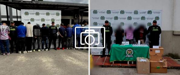 En la foto un collage con las capturas