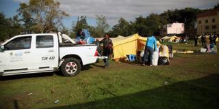 Desmonte campamento transitorio de venezolanos 