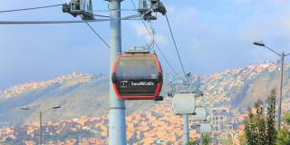 Imagen del TransMiCable suspendido 