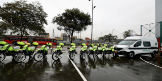 Equipos de patrullaje Policía Barrios Unidos