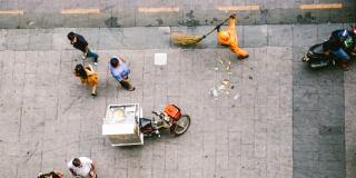 Limpieza de tramos de obra 