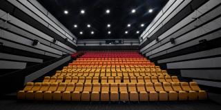 Imagen de una de las salas de proyección principales de la nueva Cinemateca de Bogotá