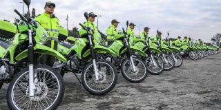 Entrega de equipos a la Policía de Bogotá