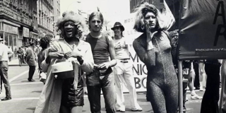 Foto de archivo de las protestas luego de la revuelta en el bar Stonewall.