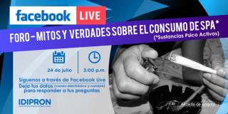 Foro sobre consumo de sustancias psicoactivas del Idipron en Facebook Live