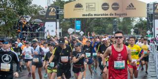 Largada de la 20° Media Maratón de Bogotá - foto: Alcaldía de Bogotá.