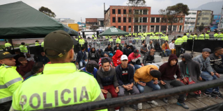 capturas de delincuentes en Bogotá