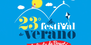 Imagen publicitaria que dice 23 Festival de Verano, la fiesta de Bogotá