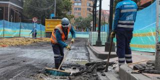 Respaldo a obras en la Zona Rosa de Bogotá - Foto: Comunicaciones IDU