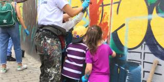 Jornada de embellecimiento en el barrio Viña del Mar en la localidad de Engativá 