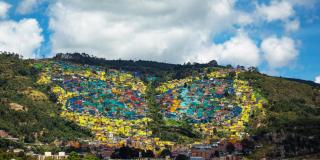 Vista de La Mariposa en los cerros orientales al norte de Bogotá - Foto: Andrés Sandoval, Alcaldía de Bogotá.