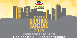 Premio al Control Social de la Veeduría Distrital 2019