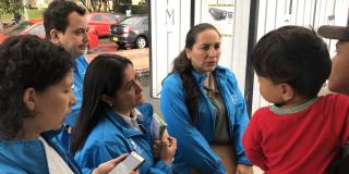 Ángeles Azules trabajan por la niñez de Bogotá 