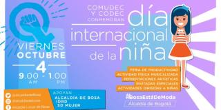 Conmemoración del día de la niña con un plantón para decirle no a la violencia contra la mujer, los niños y las niñas