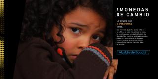 Campaña #MonedasDeCambio contra la mendicidad infantil en Bogotá - Foto: www.integracionsocial.gov.co