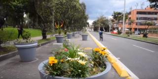 Imagen del corredor vial de la calle 106 en Bogotá