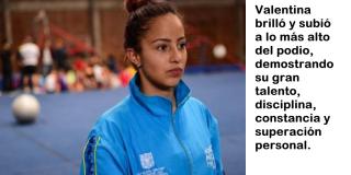 Valentina Pardo se viste de dorado en los Juegos Nacionales 