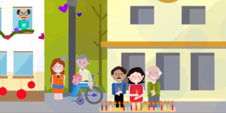 Imagen de una novena en Bogotá