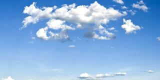 Imagen de un cielo azul con nubes 