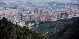 Vista aérea de la ciudad de Bogotá