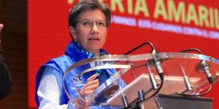 fotografía de Claudia López