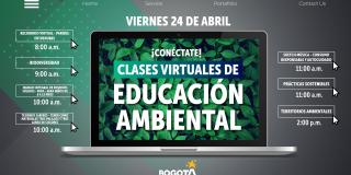Imagen de la Secretaría de Ambiente. Charlas virtuales educación ambiental.