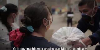 Entrega de alimentos en Bogotá