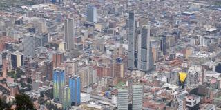 Foto aérea de la ciudad de Bogotá