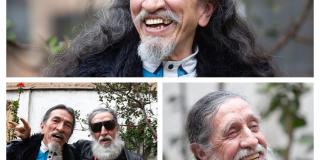Foto de personas mayores rockeros