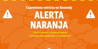 Aviso de Zonas de Cuidado Especial o en Alerta Naranja en Bogotá