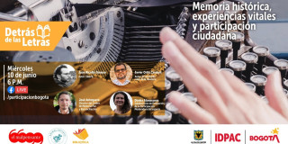 Acompaña al IDPAC a hablar de memoria, literatura y participación