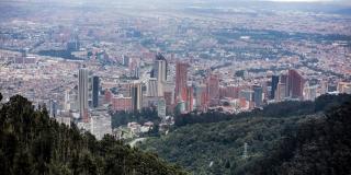 Panorama view of Bogotá