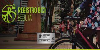 Sticker Registro Bici Bogotá