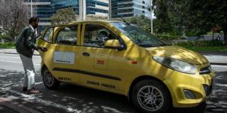 Taxistas en Bogotá