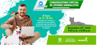 Conversatorio virtual de jóvenes animalistas en Bogotá