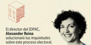El director del IDPAC, Alex Reina estará respondiendo todas las inquietudes sobre las Elecciones de los Consejos Locales de Propiedad Horizontal.
