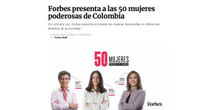 Claudia López una de las 50 mujeres poderosas de Colombia en 2020, según Forbes