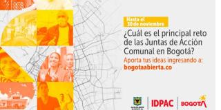 El Instituto Distrital de la Participación y Acción Comunal (IDPAC) invita a las Juntas de Acción Comunal a participar en el #RetoPorTuJAC.