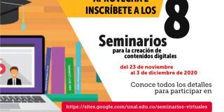 Oferta de seminarios virtuales para crear contenido digital 