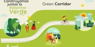 Mayor Claudia López presents the conceptual design of the seventh green