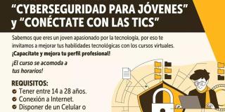 Cursos virtuales gratuitos certificados en: Emprendimiento, Cyberseguridad y TICs.