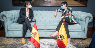 Arancha González Laya, se reunió hoy con la alcaldesa Claudia López con el fin de fortalecer las relaciones entre Bogotá, España 