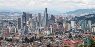 Foto panorámica del centro de Bogotá 