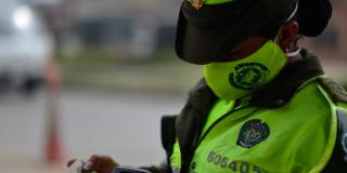 Policía de Tránsito continúa con sus funciones en Bogotá. Foto: SDM