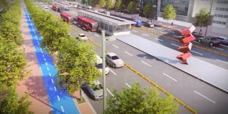 Imagen del render de la Avenida 68.