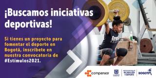 El Instituto Distrital de Recreación y Deporte invita a todos los ciudadanos a participar en la segunda fase de inscripciones del programa Estímulos 2021. Imagen: IDRD.