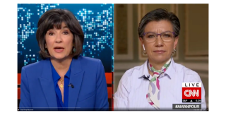 Claudia López was interviewed by journalist Christiane Amanpour for CNN.