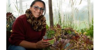 Doris Orozco es líder comunitaria de las veredas ubicadas en la cuenca alta del río Tunjuelo. Foto: Cortesía- Secretaría de Ambiente