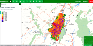 Los Mapas Estratégicos de Ruido (MER) corresponden a una representación cartográfica de los niveles de ruido ambiental que se presentan en una determinada zona. Imagen: SDA 