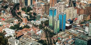 Vista aérea del centro de Bogotá